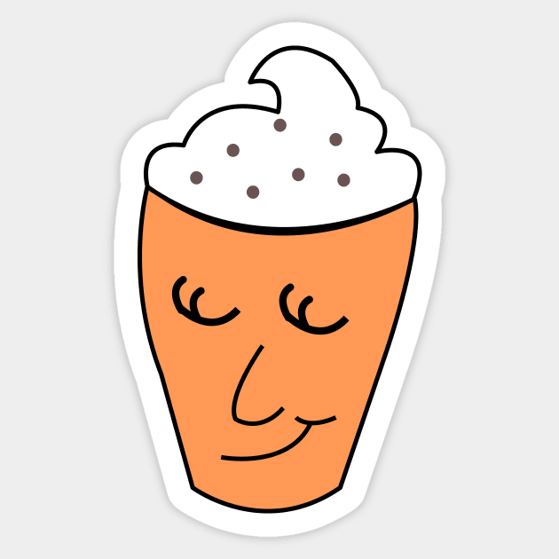 Latte Sticker by traditionation